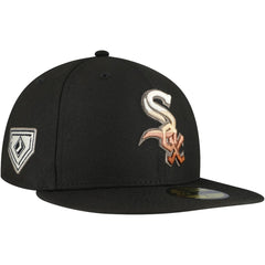 Chicago White Sox Dune Gradient Side Patch 59FIFTY Fitted Hat Black