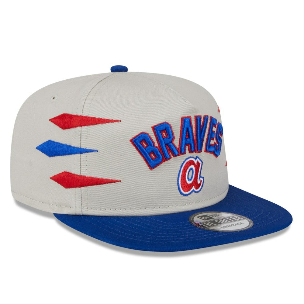 Atlanta Braves Iron Golfer Snapback Hat Cream