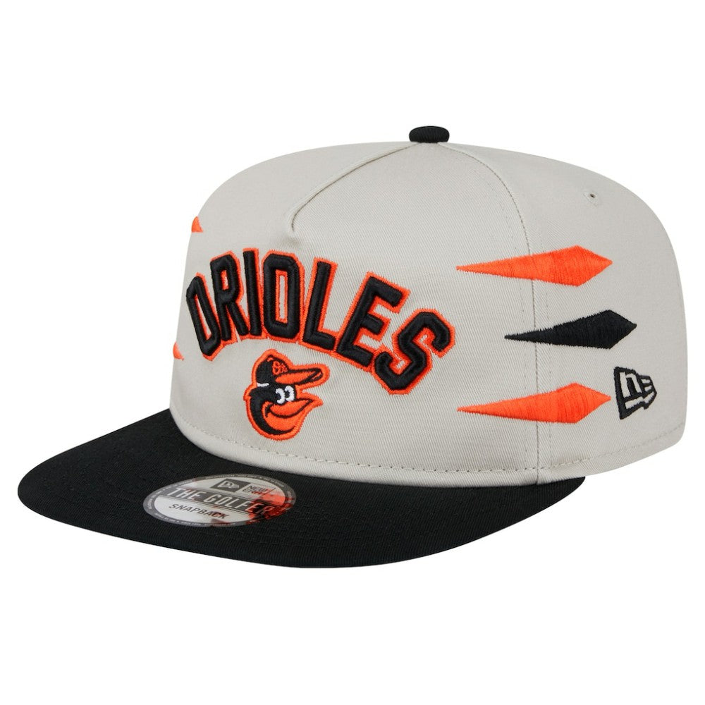 Baltimore Orioles Iron Golfer Snapback Hat Cream