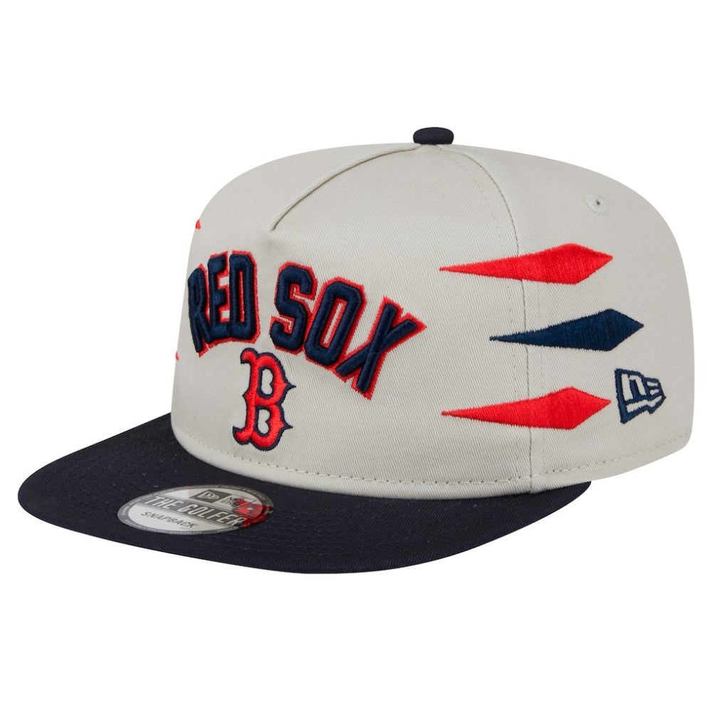 Boston Red Sox Iron Golfer Snapback Hat Cream