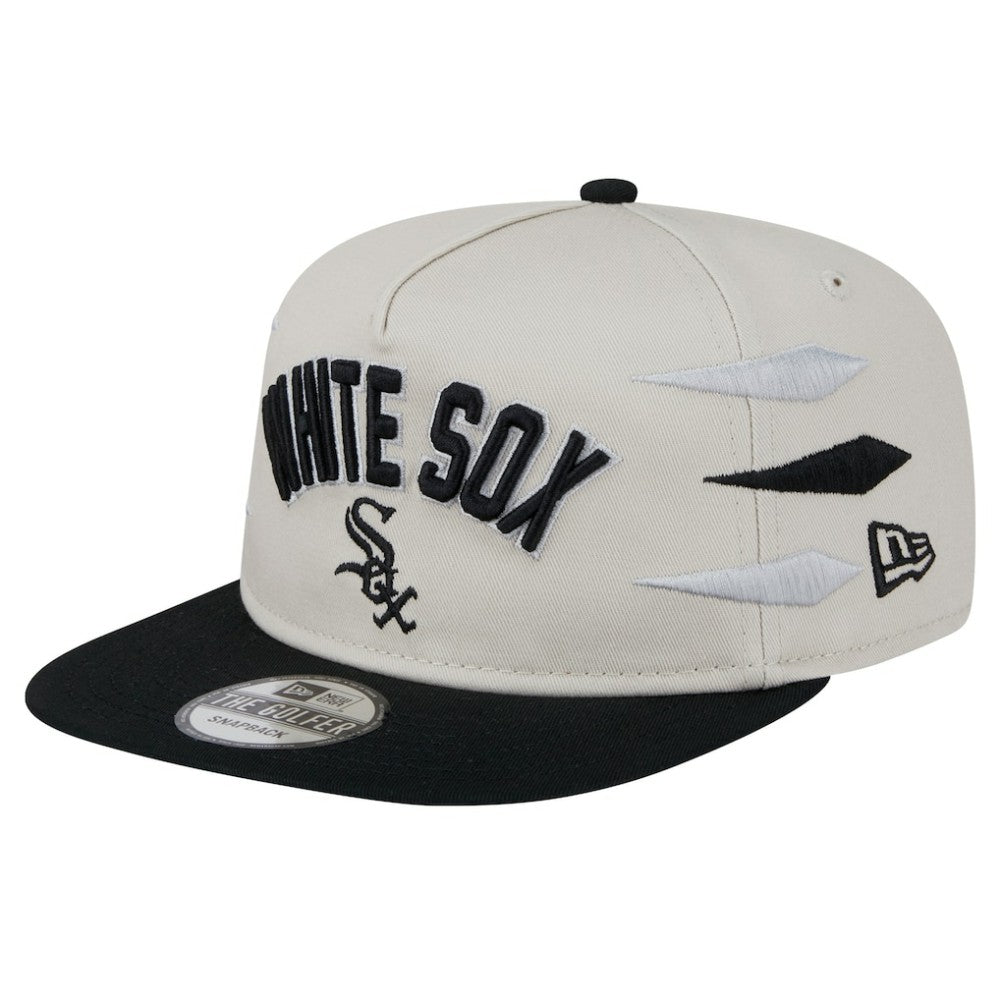 Chicago White Sox Iron Golfer Snapback Hat Cream