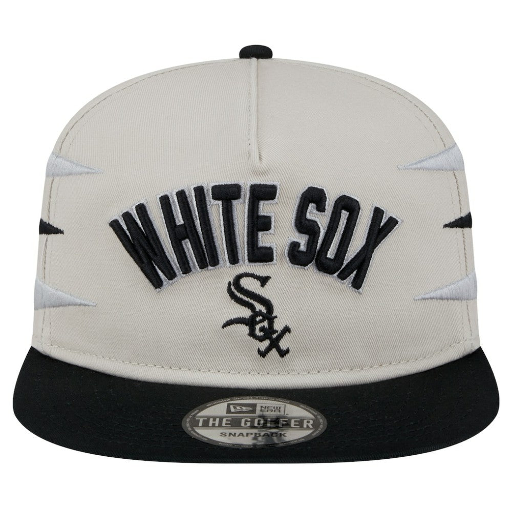 Chicago White Sox Iron Golfer Snapback Hat Cream