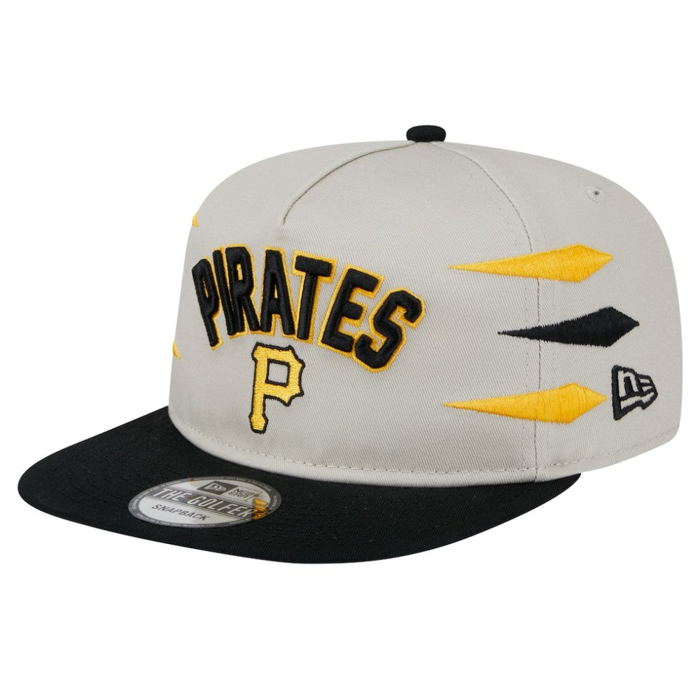 Pittsburgh Pirates Iron Golfer Snapback Hat Cream