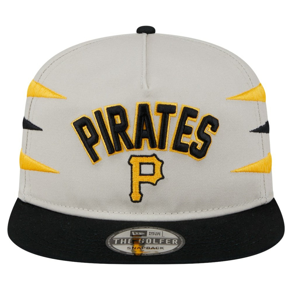 Pittsburgh Pirates Iron Golfer Snapback Hat Cream