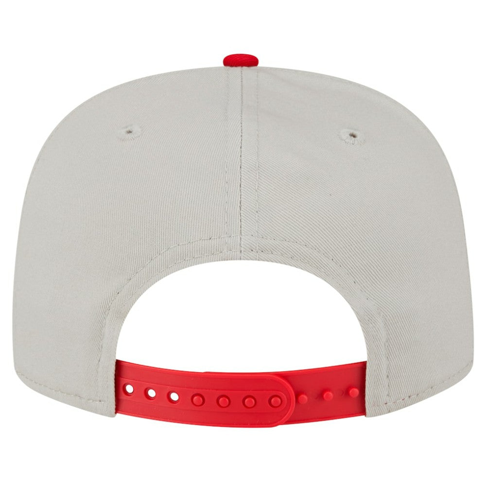 Cincinnati Reds Iron Golfer Snapback Hat Cream