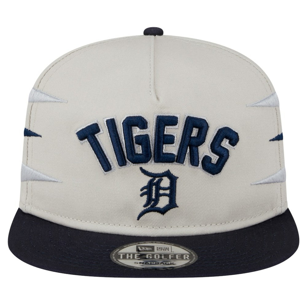 Detroit Tigers Iron Golfer Snapback Hat Cream
