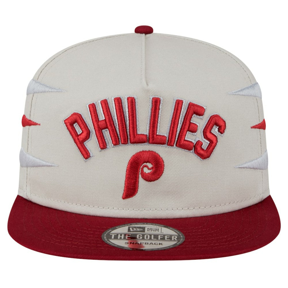 Philadelphia Phillies Iron Golfer Snapback Hat Cream