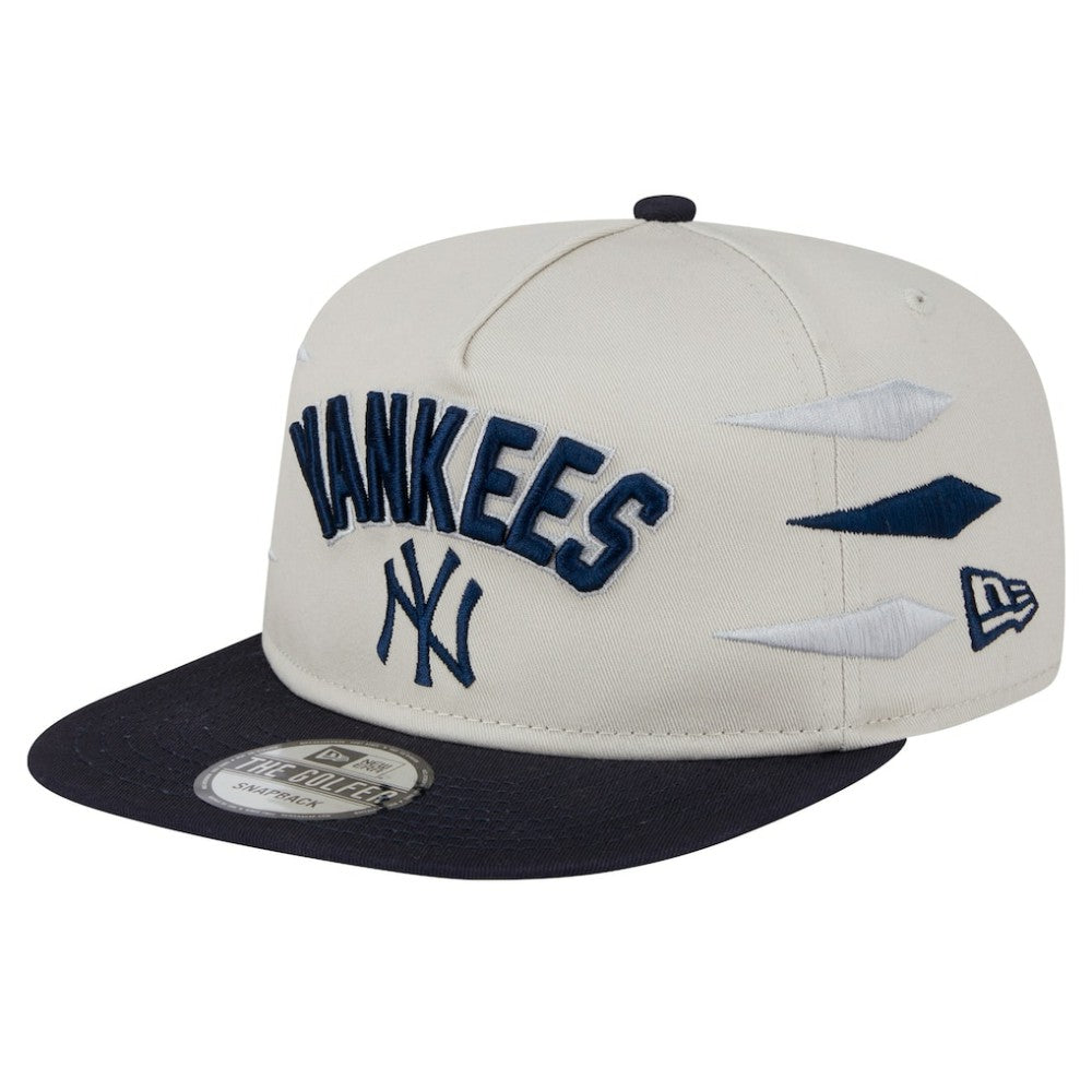 New York Yankees Iron Golfer Snapback Hat Cream