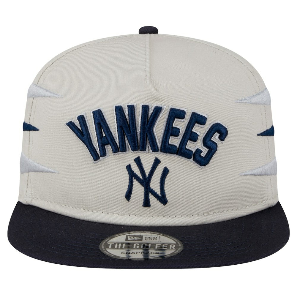 New York Yankees Iron Golfer Snapback Hat Cream