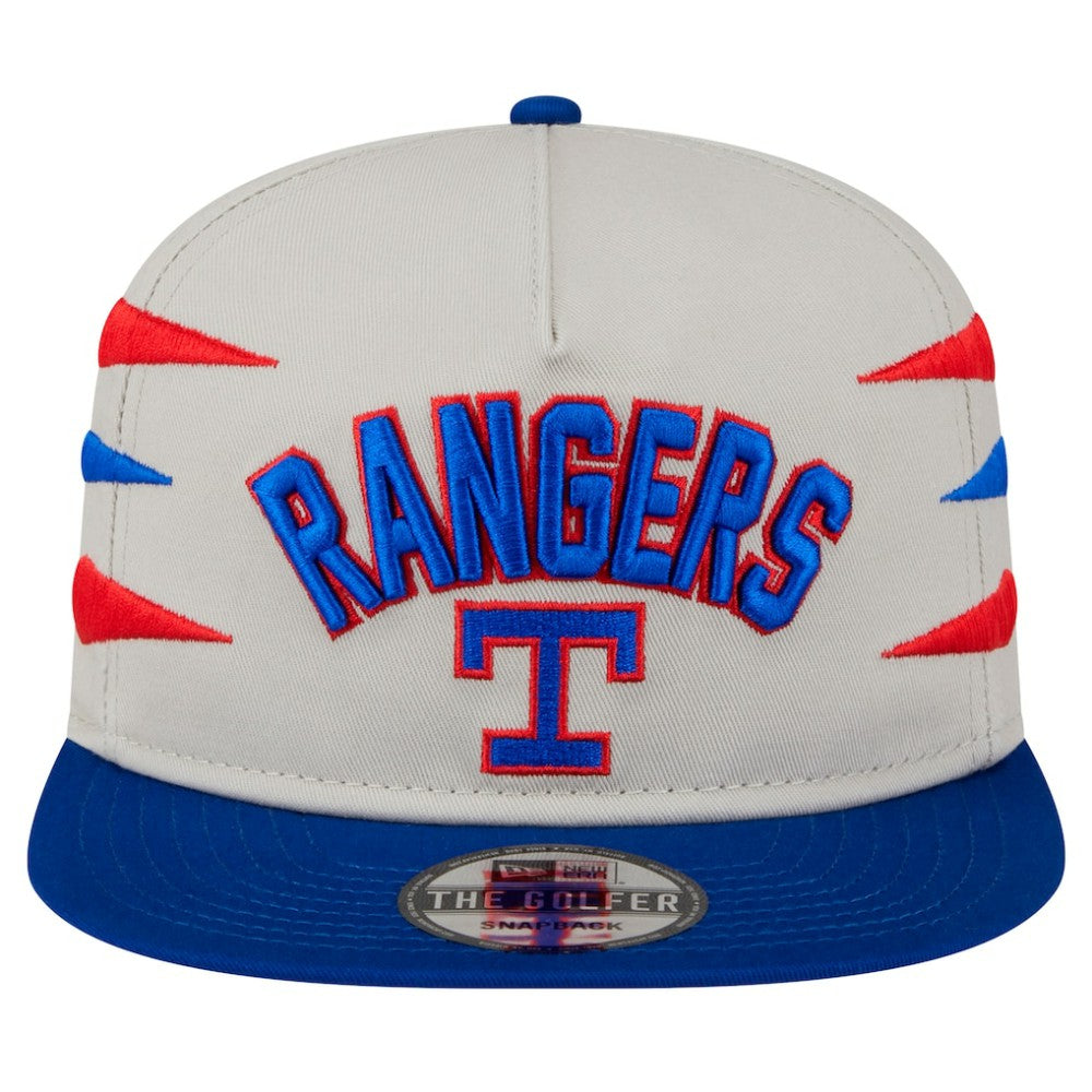 Texas Rangers Iron Golfer Snapback Hat Cream