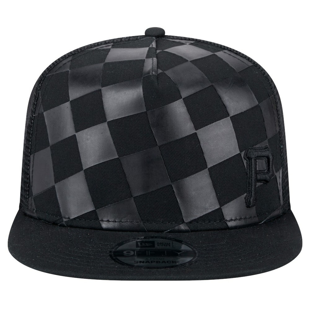 Pittsburgh Pirates Score Check 9FIFTY A-Frame Trucker Snapback Hat Black