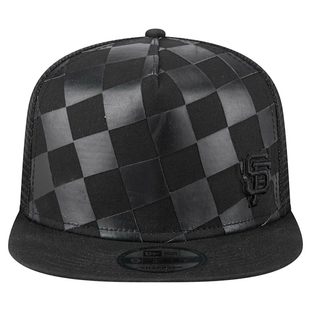 San Francisco Giants Score Check 9FIFTY A-Frame Trucker Snapback Hat Black