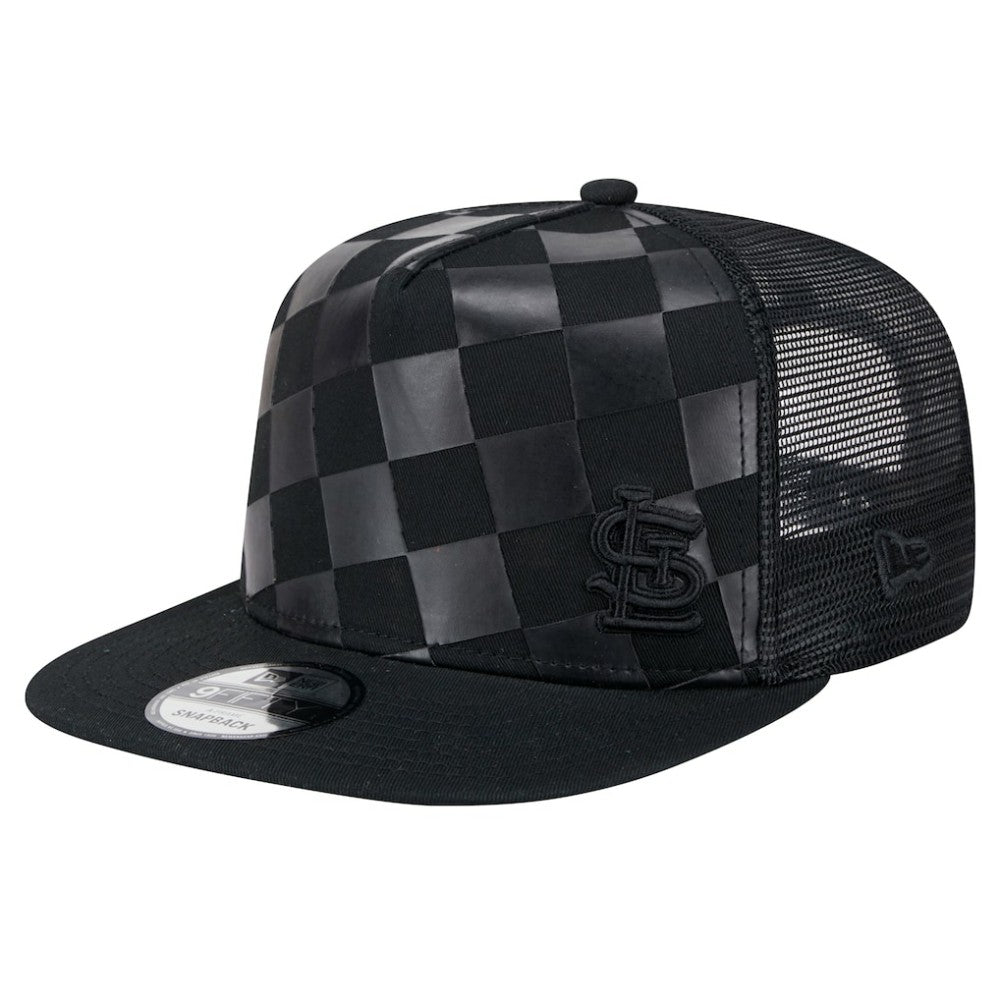 St. Louis Cardinals Score Check 9FIFTY A-Frame Trucker Snapback Hat Black