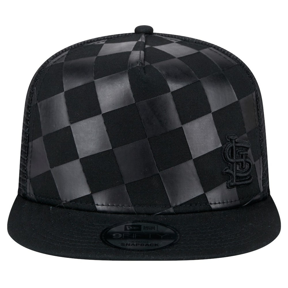 St. Louis Cardinals Score Check 9FIFTY A-Frame Trucker Snapback Hat Black