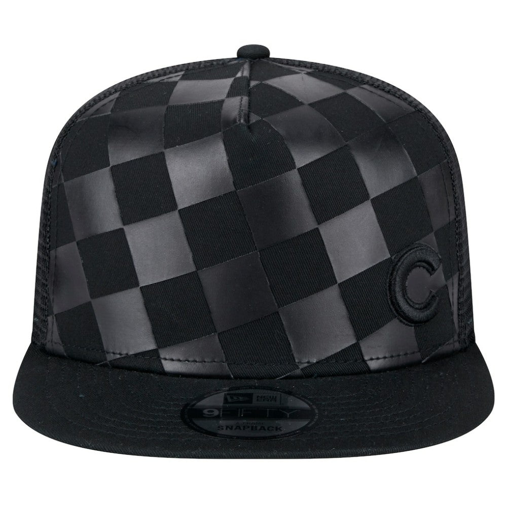 Chicago Cubs Score Check 9FIFTY A-Frame Trucker Snapback Hat Black