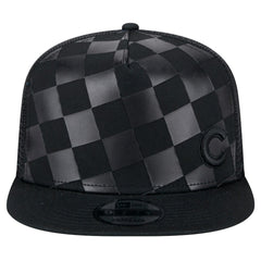 Chicago Cubs Score Check 9FIFTY A-Frame Trucker Snapback Hat Black