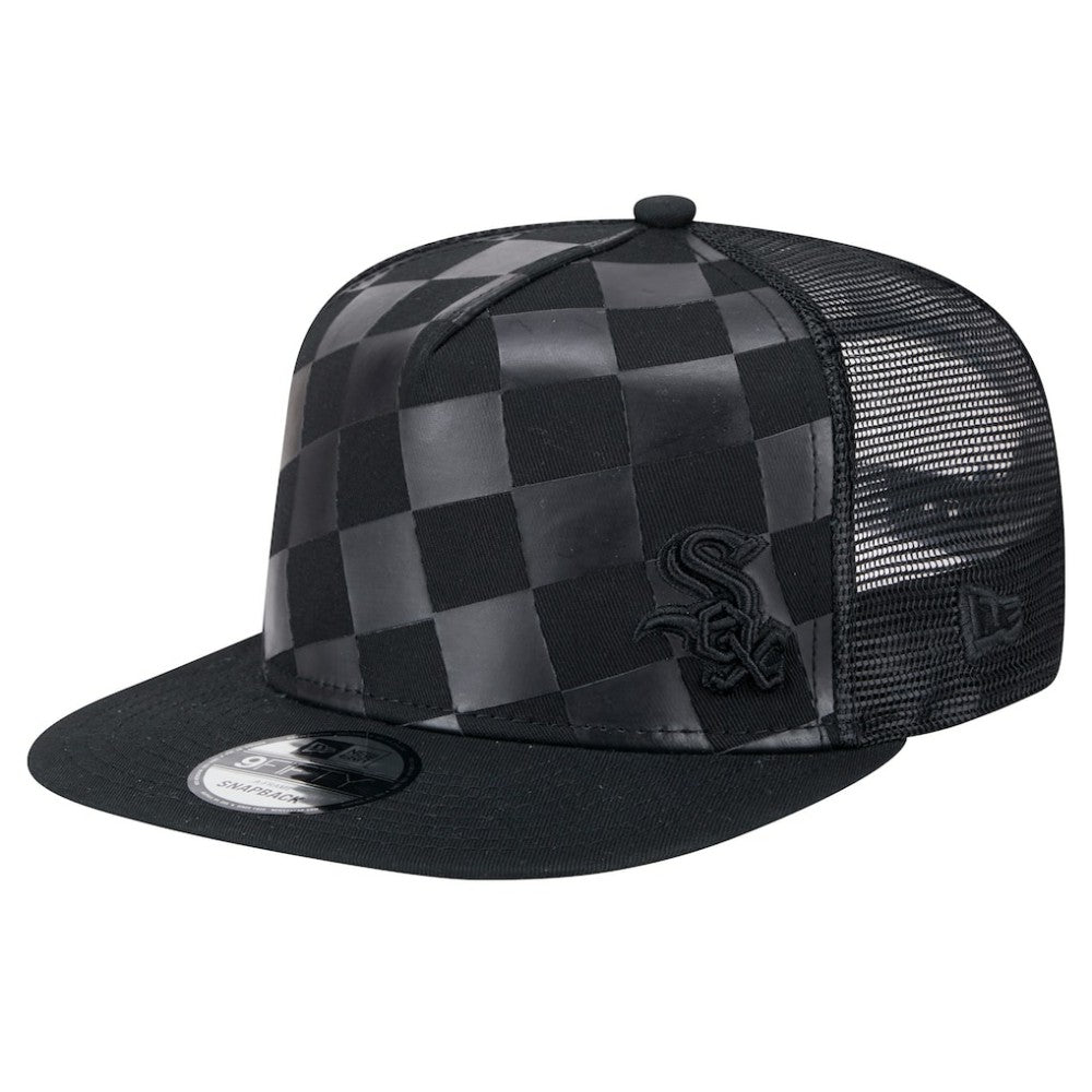Chicago White Sox Score Check 9FIFTY A-Frame Trucker Snapback Hat Black