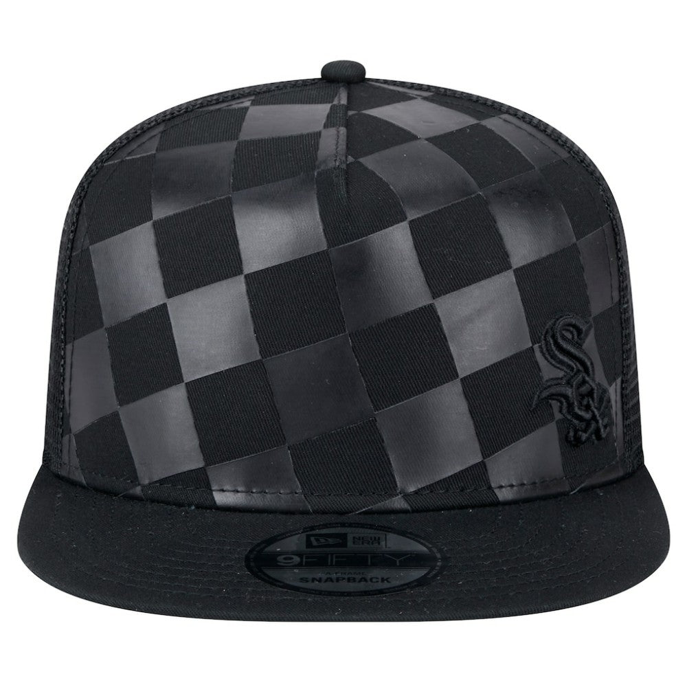 Chicago White Sox Score Check 9FIFTY A-Frame Trucker Snapback Hat Black