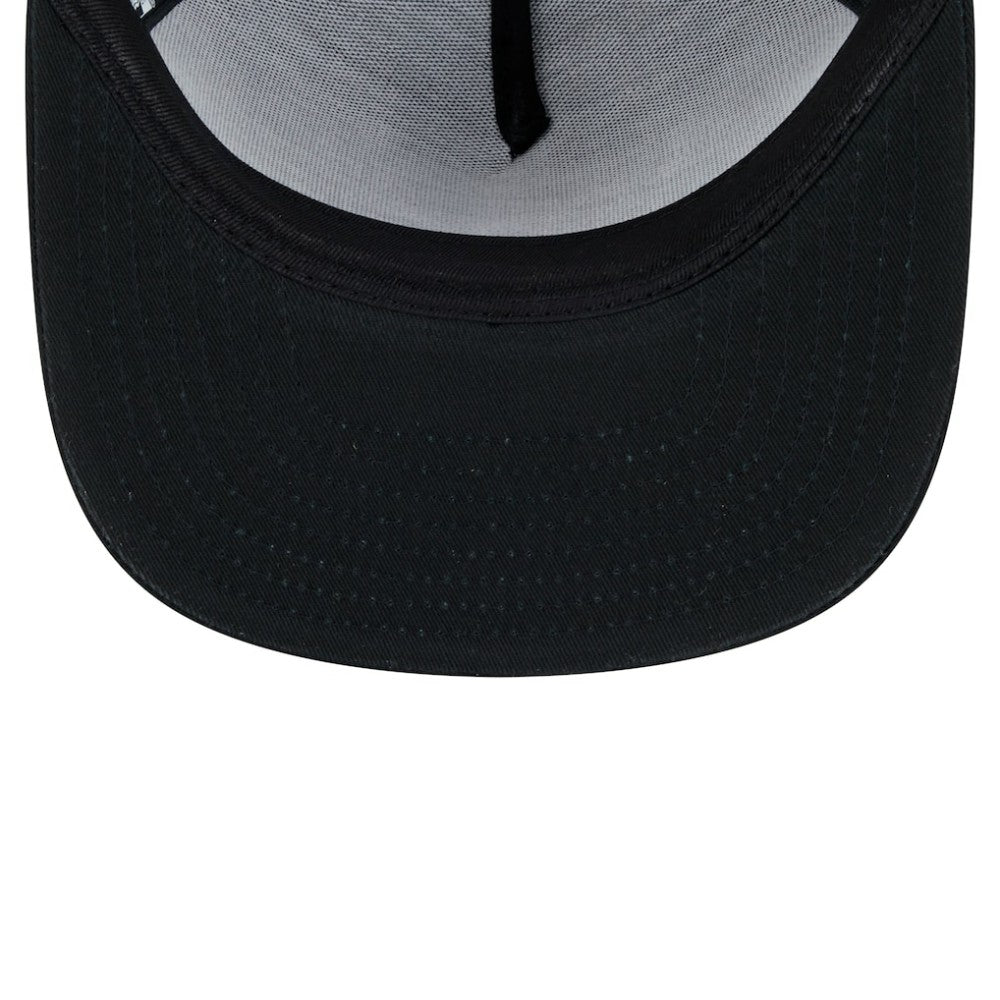 Atlanta Braves Score Check A-Frame Trucker 9FIFTY Snapback Hat Black