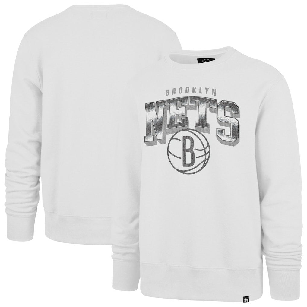 Brooklyn Nets '47 Spotlight Headline Pullover Sweatshirt - White on sale