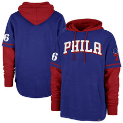 Philadelphia 76ers '47 Trifecta Shortstop Pullover Hoodie - Royal cheap