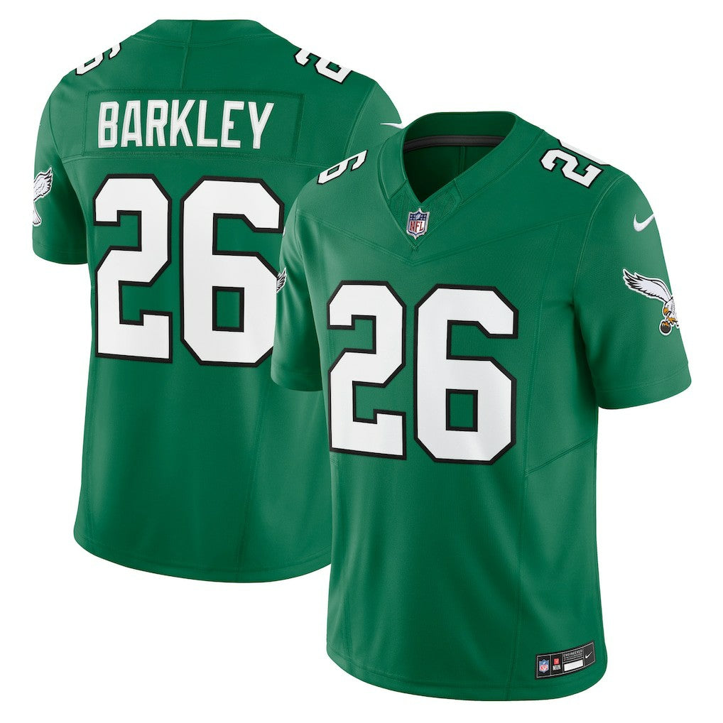 Saquon Barkley Philadelphia Eagles Alternate Vapor F.U.S.E. Limited Jersey - Kelly Green cheap