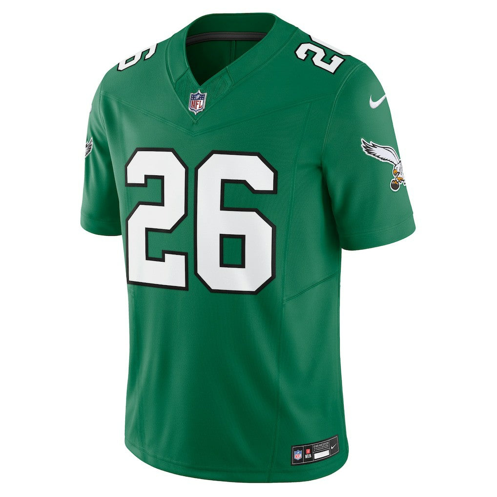 Saquon Barkley Philadelphia Eagles Alternate Vapor F.U.S.E. Limited Jersey - Kelly Green cheap