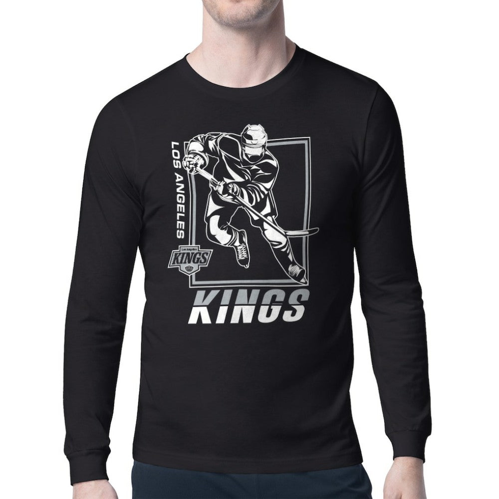 Los Angeles Kings Starter Player Grid Long Sleeve T-Shirt - Black T-shirts