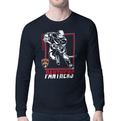 Florida Panthers Starter Player Grid Long Sleeve T-Shirt - Navy T-shirts