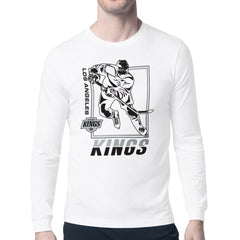 Los Angeles Kings Starter Player Grid Long Sleeve T-Shirt - White T-shirts