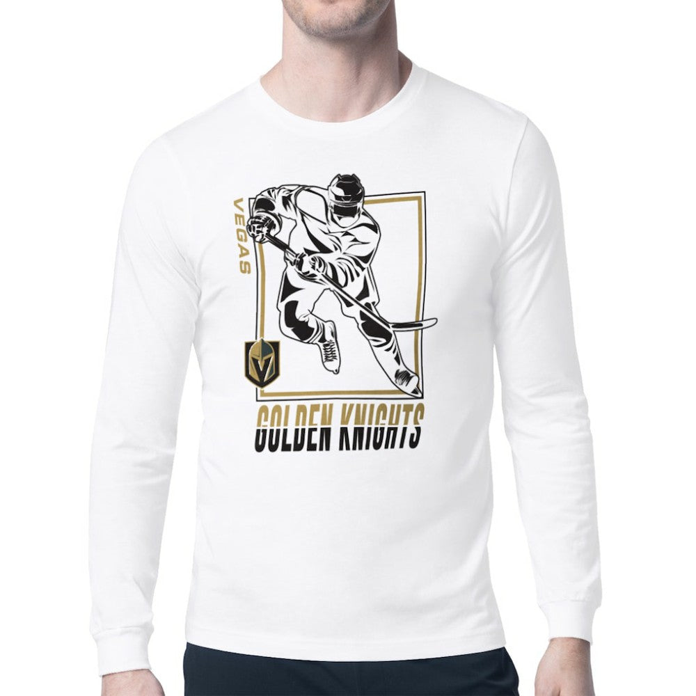 Vegas Golden Knights Starter Player Grid Long Sleeve T-Shirt - White T-shirts