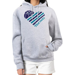 Charlotte Hornets G-III 4Her by Carl Banks Women's Heart Pullover Hoodie - Heather Gray online