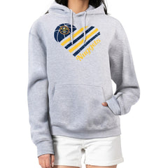 Denver Nuggets G-III 4Her by Carl Banks Women's Heart Pullover Hoodie - Heather Gray discount