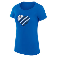 Orlando Magic G-III 4Her by Carl Banks Women's Super-Slim Fit Lightweight Heart T-Shirt - Blue cheap
