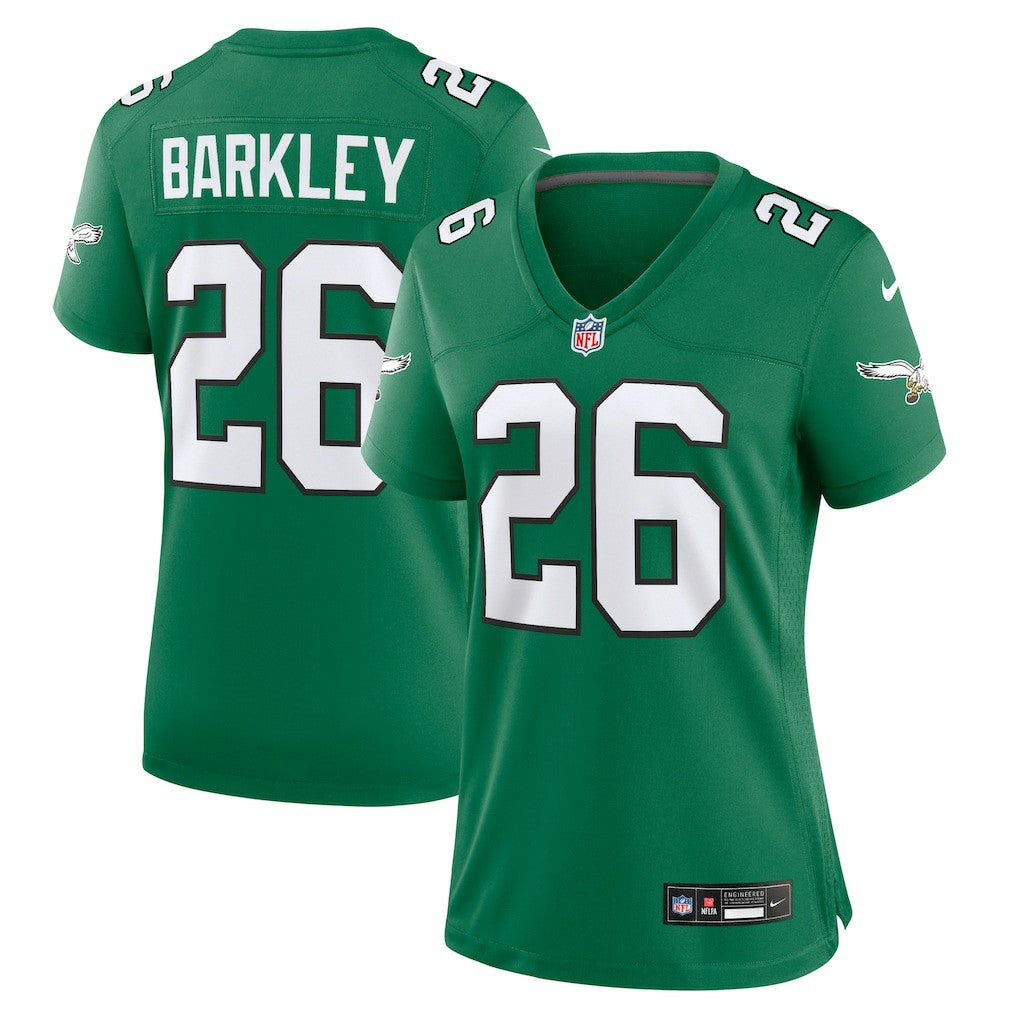 Saquon Barkley Philadelphia Eagles Women's Alternate Game Jersey - Kelly Green on sale