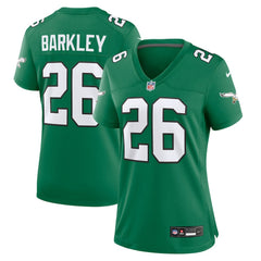 Saquon Barkley Philadelphia Eagles Women's Alternate Game Jersey - Kelly Green on sale