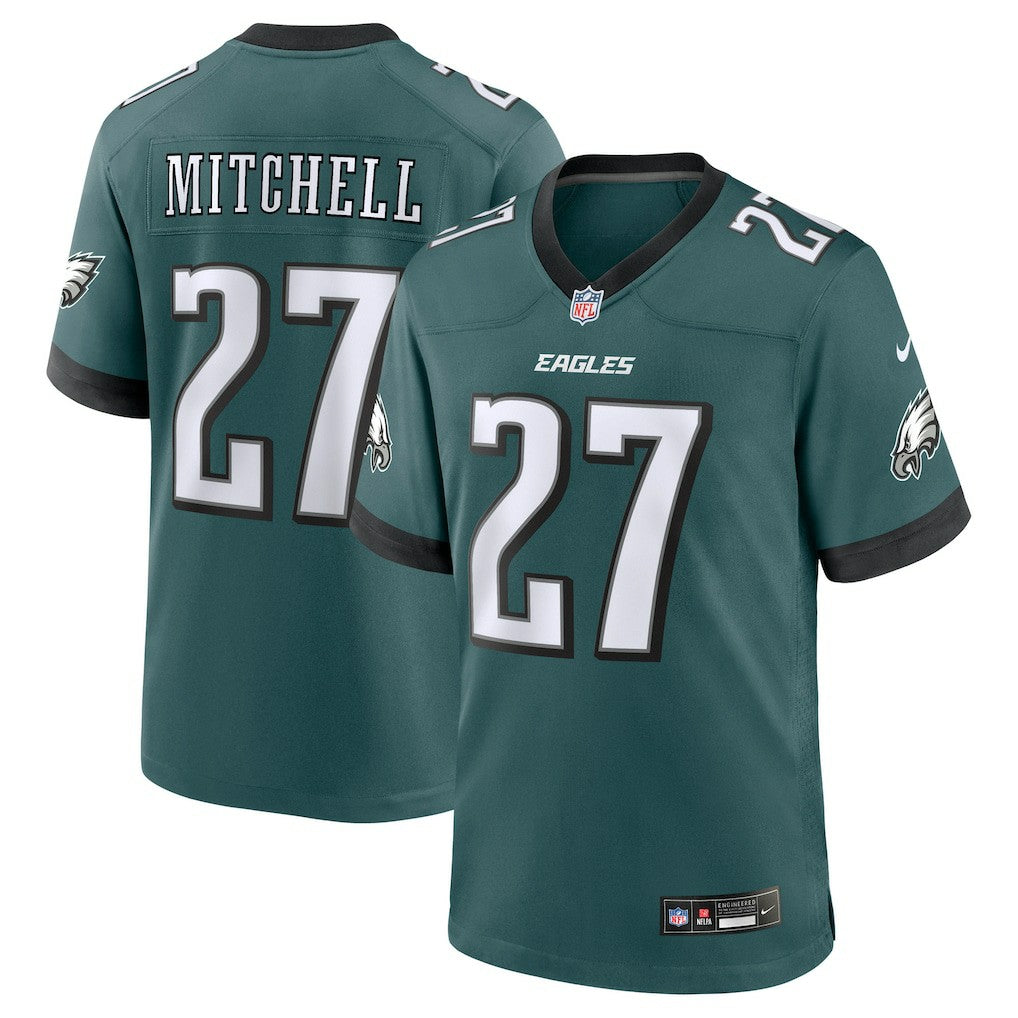 Quinyon Mitchell Philadelphia Eagles Player Game Jersey - Midnight Green for sale
