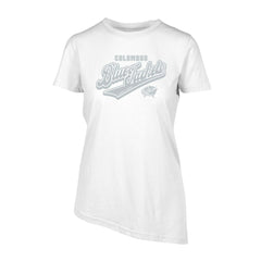 Columbus Blue Jackets Levelwear Women's Birch Sweep T-Shirt - White T-shirts