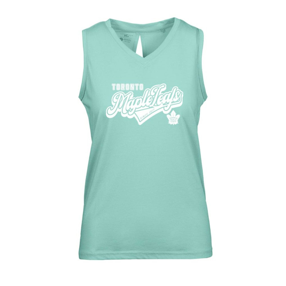 Toronto Maple Leafs Levelwear Women's Paisley Sweep V-Neck Tank Top - Mint Tank Top