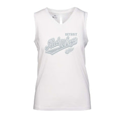 Detroit Red Wings Levelwear Women's Paisley Sweep V-Neck Tank Top - White Tank Top
