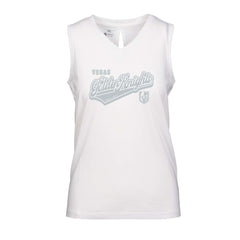 Vegas Golden Knights Levelwear Women's Paisley Sweep V-Neck Tank Top - White Tank Top
