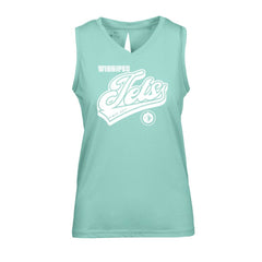 Winnipeg Jets Levelwear Women's Paisley Sweep V-Neck Tank Top - Mint Tank Top