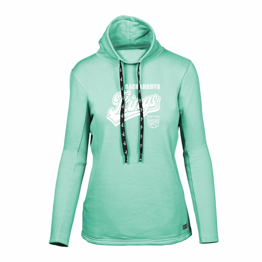 Sacramento Kings Levelwear Women's Loop Sweep Pullover Sweatshirt - Mint on sale