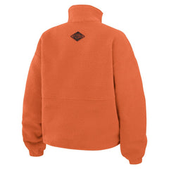 Philadelphia Flyers WEAR by Erin Andrews Women's Polar Fleece Half-Zip Jacket - Orange Jackets
