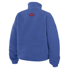 New York Rangers WEAR by Erin Andrews Women's Polar Fleece Half-Zip Jacket - Blue Jackets