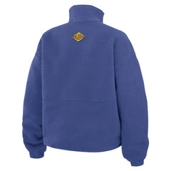 St. Louis Blues WEAR by Erin Andrews Women's Polar Fleece Half-Zip Jacket - Blue Jackets