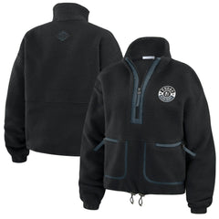 Vegas Golden Knights WEAR by Erin Andrews Women's Polar Fleece Half-Zip Jacket - Black Jackets