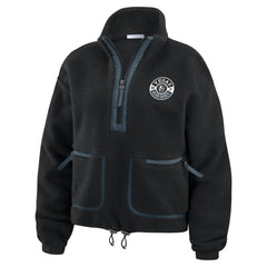 Vegas Golden Knights WEAR by Erin Andrews Women's Polar Fleece Half-Zip Jacket - Black Jackets