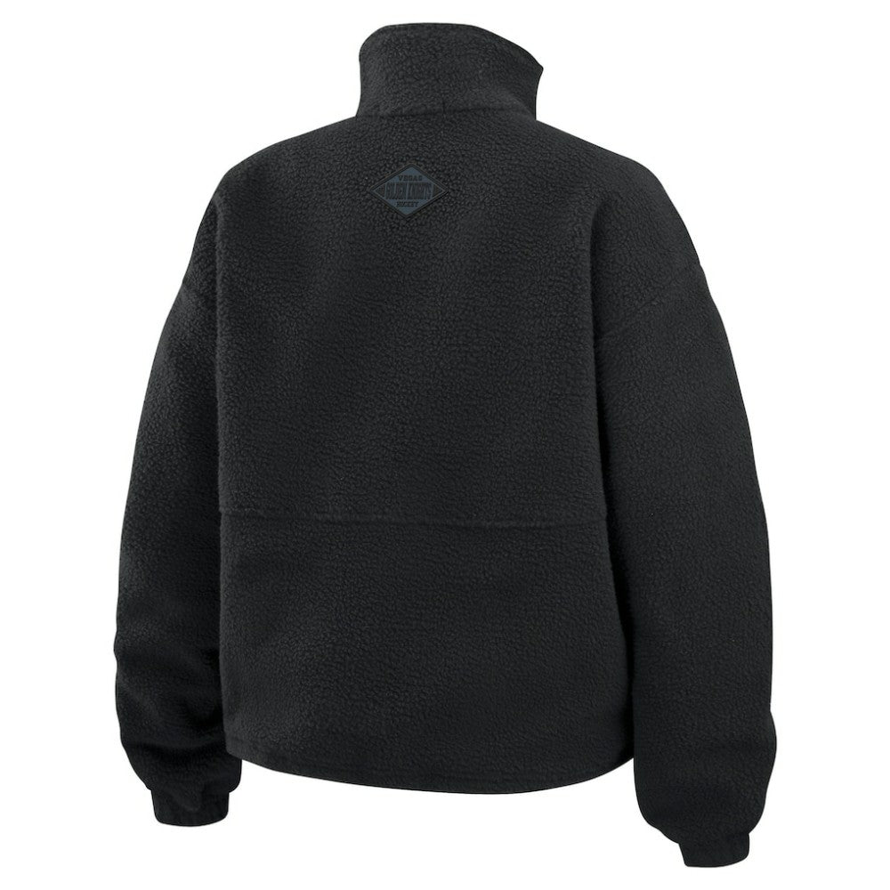 Vegas Golden Knights WEAR by Erin Andrews Women's Polar Fleece Half-Zip Jacket - Black Jackets