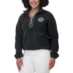 Vegas Golden Knights WEAR by Erin Andrews Women's Polar Fleece Half-Zip Jacket - Black Jackets